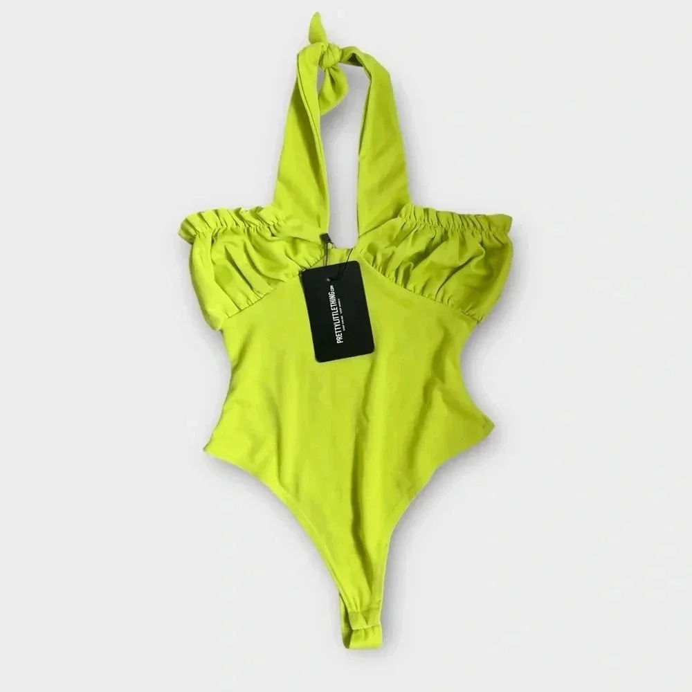NWT Prettylittlething Halter Neck Bodysuit